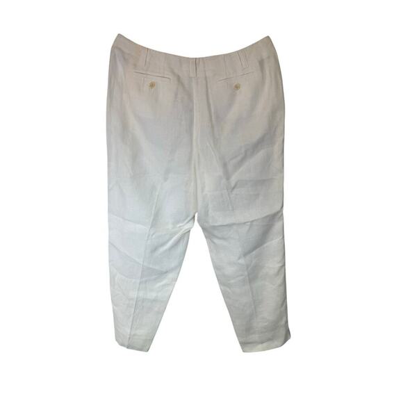 NWT Talbots Irish Linen High Waist trousers size 14 - Picture 2 of 4